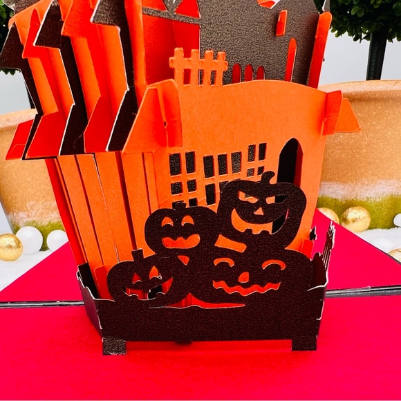 Haunted House Pop Up Card 3D Handmade - Picture 13 of 15